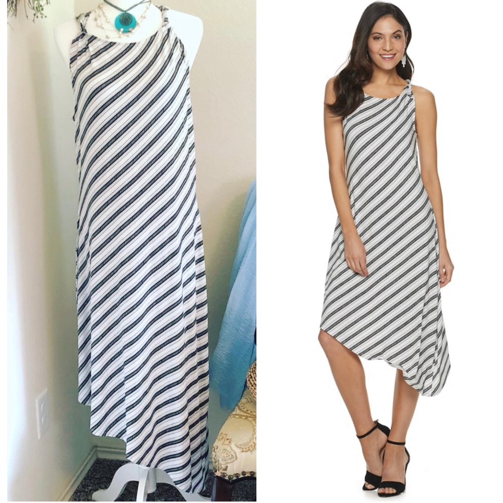 NWT❣️JLo Asymmetrical Maxy Dress